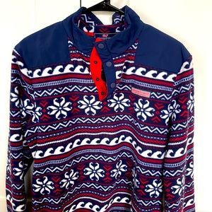 EUC Vineyard Vines Mens Fair Isle Qzip